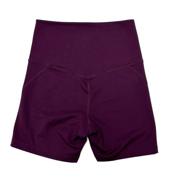 Girlfriend Collective high rise plum bike shorts Xs - Picture 2 of 8